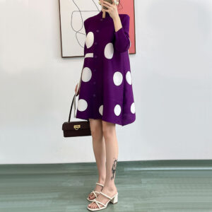 Сукня коротка вільного крою фіолетового кольору