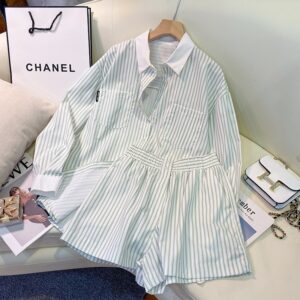 Костюм сорочка та шорти в піжамному стилі